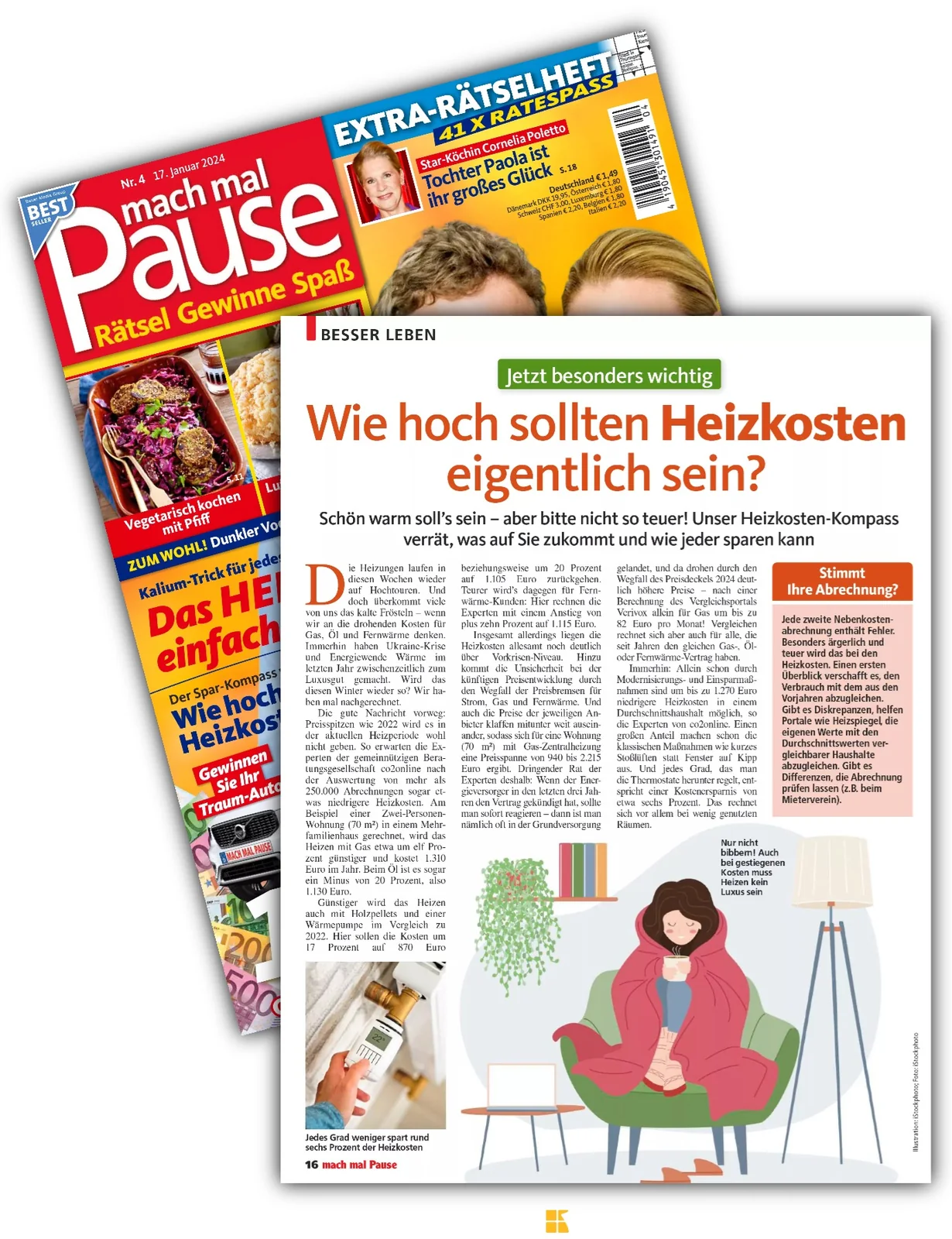 Abdruck zum Thema Heizkosten